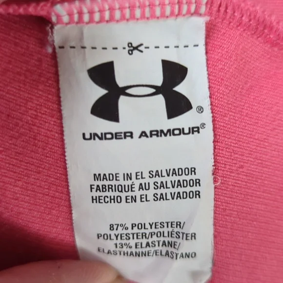 Under Armour Cold Gear Semi-Fitted Long Sleeve Athletic Top L Pink - Picture 4 of 14